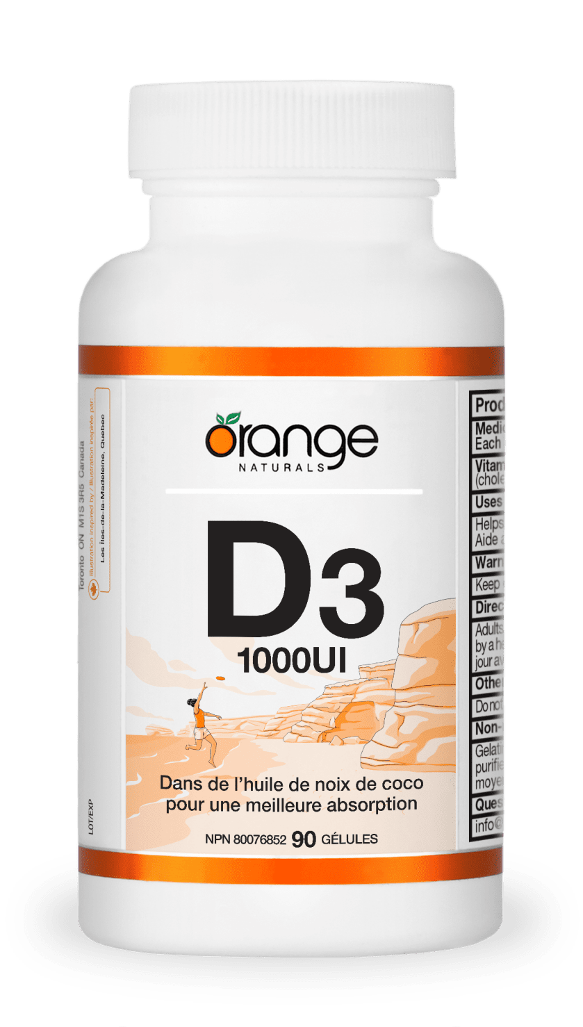 D3 gélules - huile de noix de coco biologique