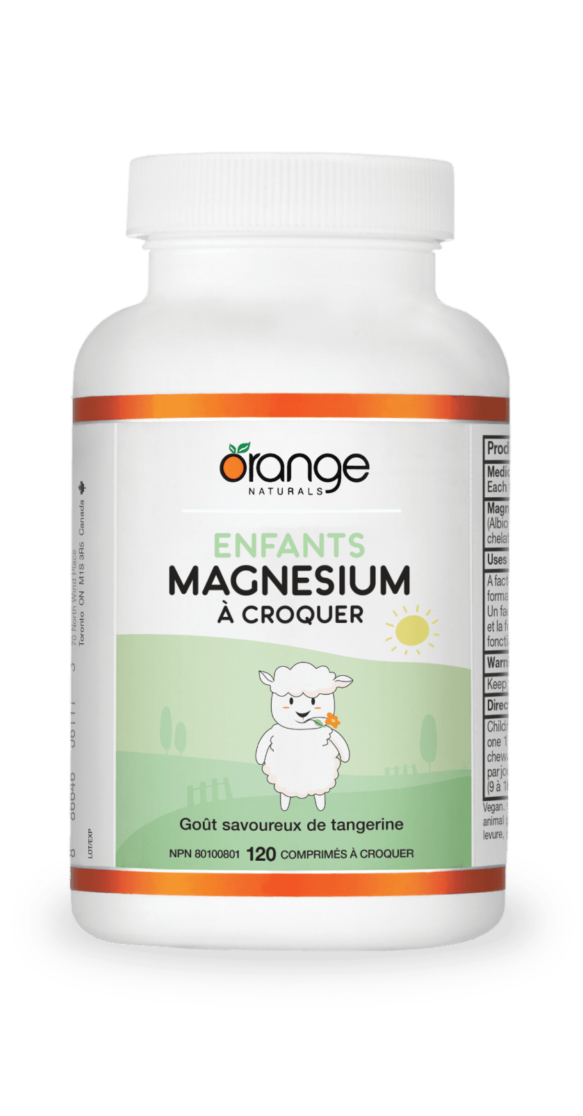 Enfants Magnésium comprimé à croquer 50mg - tangerine