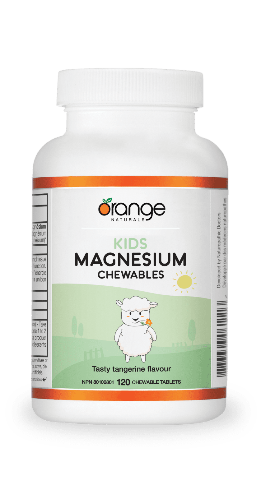 Kids Magnesium Chewables 50mg - Tangerine