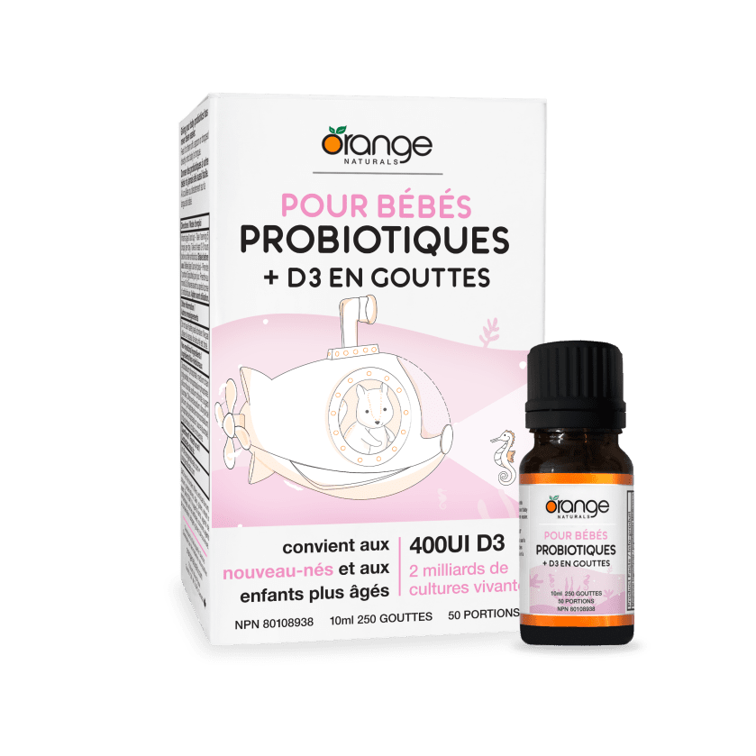 Pour Bébés Probiotiques + D3 en gouttes