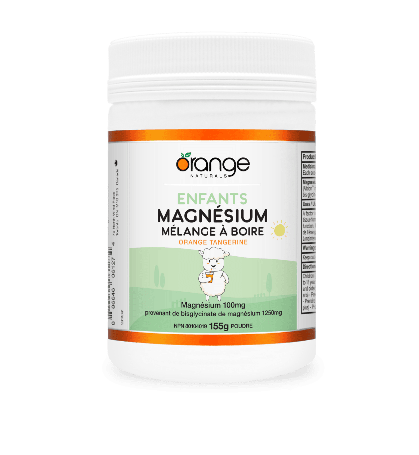 Enfants Magnésium mélange à boire - orange tangerine