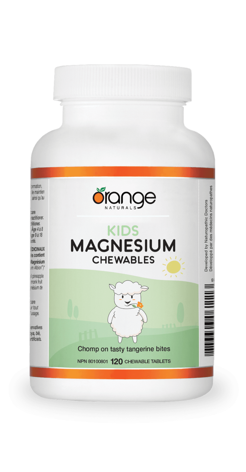 Kids Magnesium Chewables 50mg - Tangerine