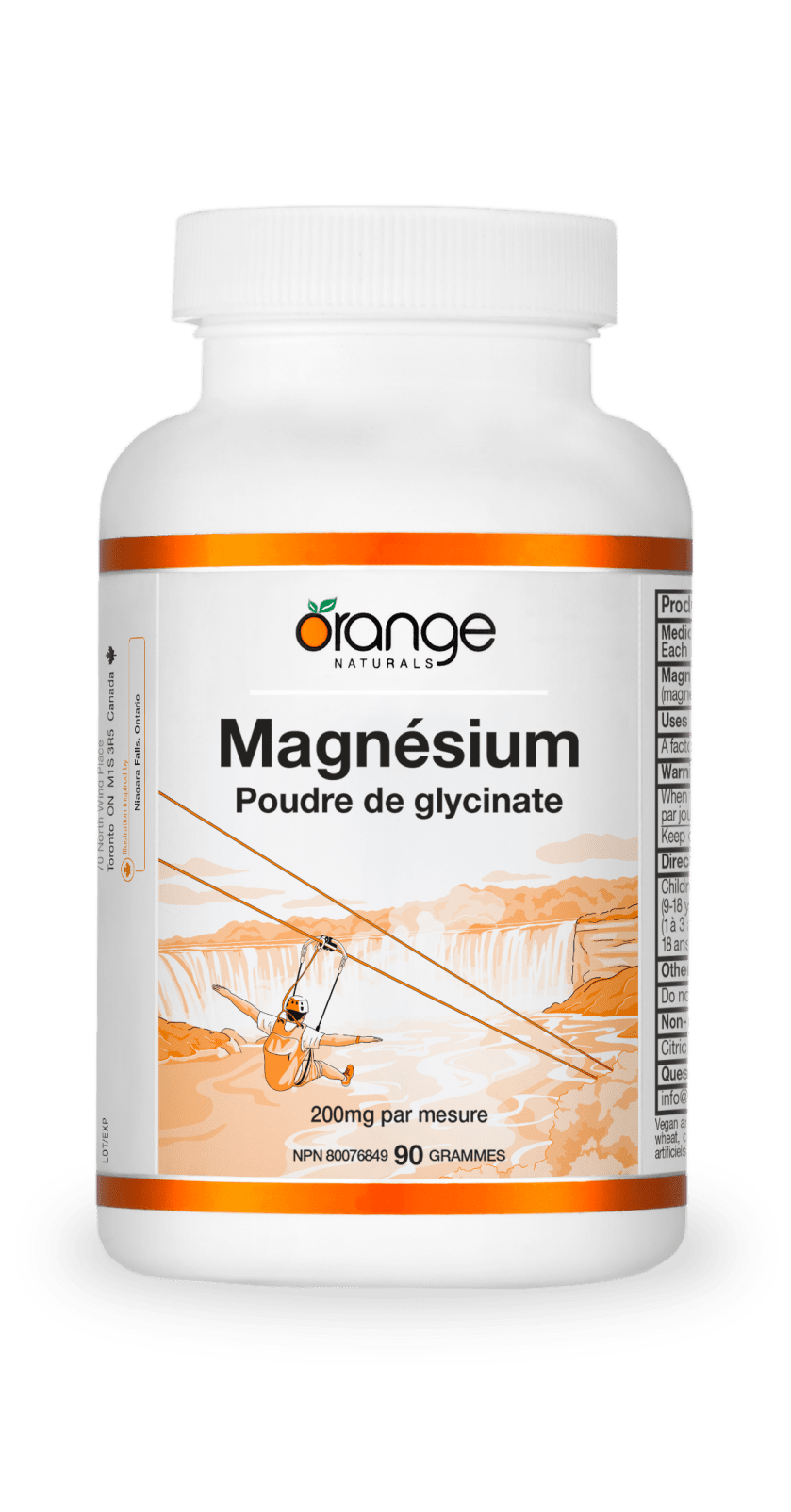 Poudre de glycinate magnésium 200mg